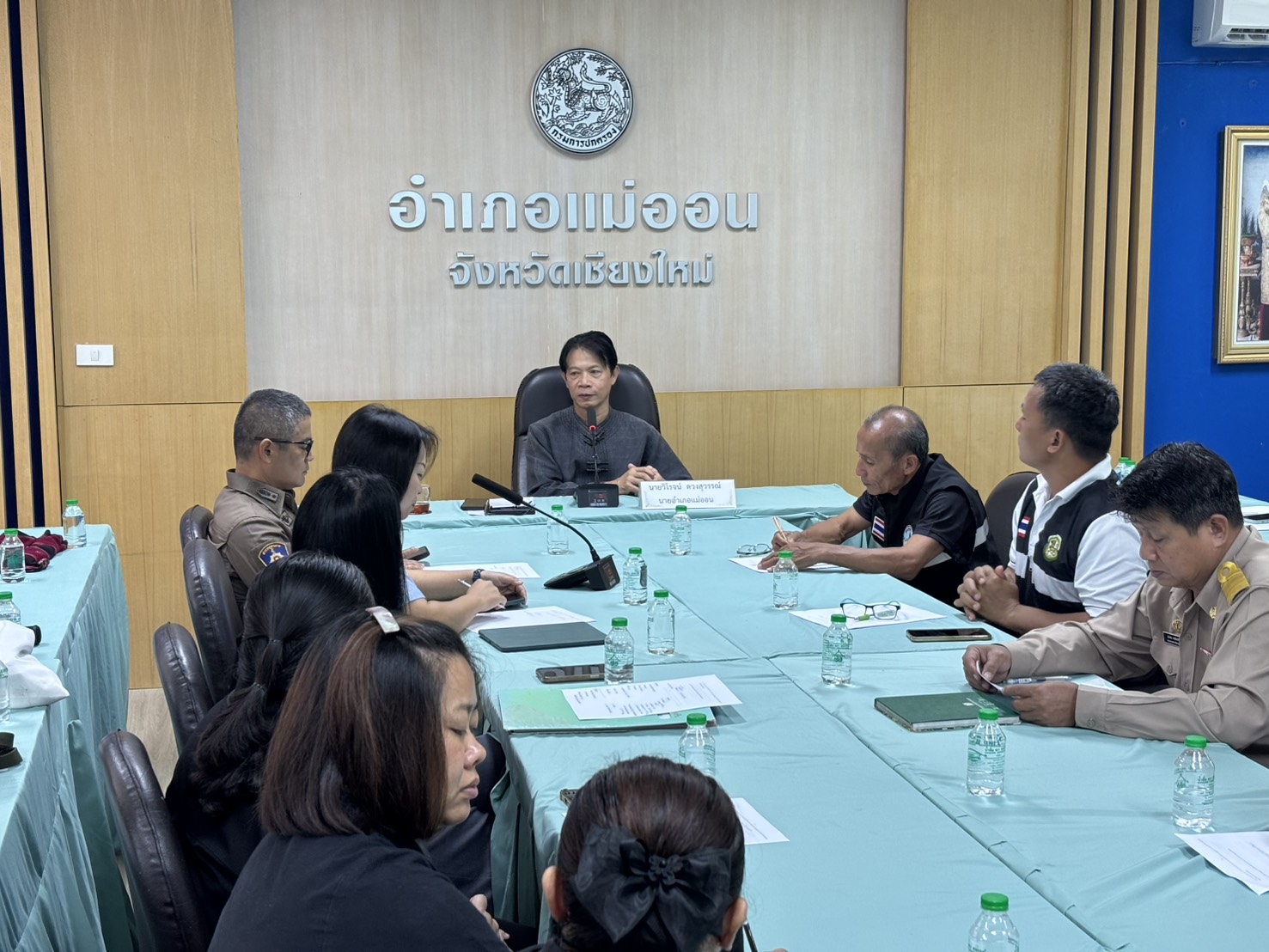 สำนักงานพัฒนาชุมชนอำเภอแม่ออน ร่วมประชุมเตรียมการจัดงานฤดูหนาว และของดีอำเภอแม่ออน ประจำปีงบประมาณ 2570