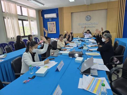 สำนักงานพัฒนาชุมชนอำเภอแม่ออน ประชุมคณะอนุกรรมการกลั่นกรองและติดตามการดำเนินงานกองทุนพัฒนาบทบาทสตรีอำเภอแม่ออน ครั้งที่ 3/2569